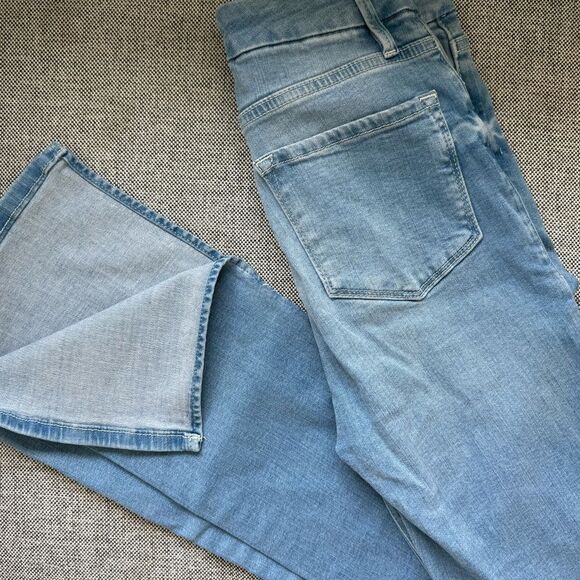 Frame denim le high waist denim split hem mini boot cut jean - Picture 4 of 8
